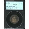 Image 1 : 1873 25C No Arrows PR64 PCGS. A deeply mirrored example of this important, short-lived type. The obv