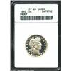 Image 1 : 1892 25C PR65 Cameo ANACS. Brilliant and very deeply mirrored with thick mint frost over the devices