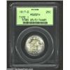 Image 1 : 1917-D 25C Type One MS65 Full Head PCGS. Lustrous and bright, both sides are lightly patinated in da
