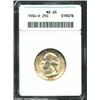 Image 1 : 1934-D 25C MS65 ANACS. A few scattered marks are seen, but the luster is rich and satiny and there i
