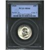 Image 1 : 1935 25C MS66 PCGS. Brilliant with thick, satiny luster and just a few wisps of toning. A few tiny t