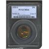 Image 1 : 1935-S 25C MS66 PCGS. Spectacular orange-gold, violet, and sea-green patina does not subdue the pote