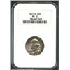 Image 1 : 1941-D 25C MS67 NGC. Splendid copper-gold and yellow-green patina ensures the originality of this lu