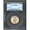 Image 1 : 1945-D 25C MS67 PCGS. Well defined with few significant imperfections and a spray of light golden to