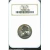 Image 1 : 1946 25C MS67 NGC. Shimmering mint frost covers each side with accents of rich golden toning.From th