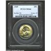 Image 1 : 1949 25C MS66 PCGS. Nice yellow toning accents clean grey surfaces. Nearly Superb with full luster a