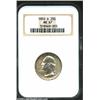 Image 1 : 1950-D 25C MS67 NGC. Speckles of golden-brown patina congregate at the borders of this lustrous Supe