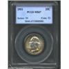 Image 1 : 1951 25C MS67 PCGS. A magnificently toned Superb Gem that has bands of lime-green, rose-violet, and.