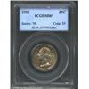 Image 1 : 1952 25C MS67 PCGS. Both sides display no significant marks and are toned in original Mint Set grey.