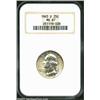 Image 1 : 1963-D 25C MS67 NGC. The nearly flawless surfaces show just the slightest accent of peripheral color