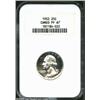 Image 1 : 1952 25C PR67 Cameo NGC. Starkly contrasted between the fields and devices, there is just the slight