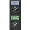 Image 1 : 1961 25C PR67 PCGS, modest cameo effect; and a 1963 PR67 Cameo PCGS, dazzling contrast. From the Col