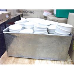 WHITE ROUND RAMEKIN BOWLS - CONTENTS OF BIN