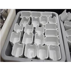 PORCELAIN SUGAR PACKET HOLDERS - PER BIN