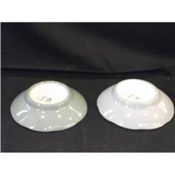 ASSORTMENT OF GREY AND GREEN SAUCERS - CONTENTS OF BIN