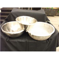 COLLANDER, 4 STAINLESS STEEL BOWLS