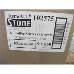 STONE (#102575) COFFEE STIRRERS - CASE