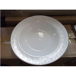 ASSORTED RIMMED SOUP BOWLS - BOX (AS THEY COME)