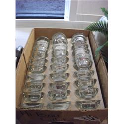 GLASS TEA LIGHT HOLDERS - CONTENTS OF BOX