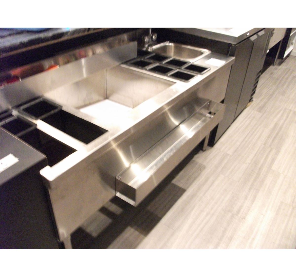 A58 STAINLESS STEEL JOCKEY STATION/SINGLE BAR SINK