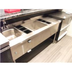 A60 - STAINLESS STEEL JOCKEY STATION/SINGLE BAR SINK