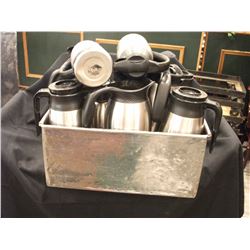 HOT/COLD STAINLESS STEEL BEVERAGE SERVERS (10) - BOX
