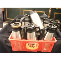HOT/COLD STAINLESS STEEL BEVERAGE SERVERS (10) - BOX