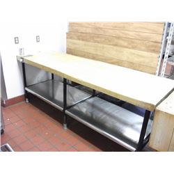 D - 7.5' BUTCHER BLOCK TABLE