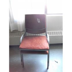 METAL STACKING CHAIRS (2)