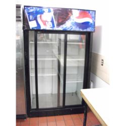 QQ - QBD DOUBLE DOOR PEPSI COOLER