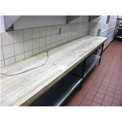 TT - BUTCHER BLOCK TOP TABLE WITH DRAWER