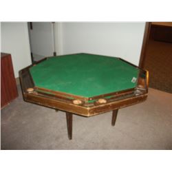 WOOD FRAMED POKER TABLE