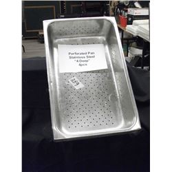 PERFORATED STEAM PANS (X4)