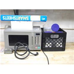 MICROWAVE, PLASTIC STORAGE JUGS, SMART SHEETS