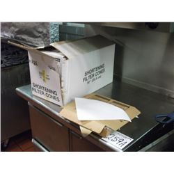SHORTENING FILTER CONES - 2 BOXES