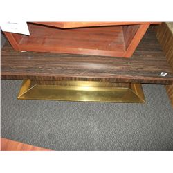 BRASS BASE COFFEE TABLE