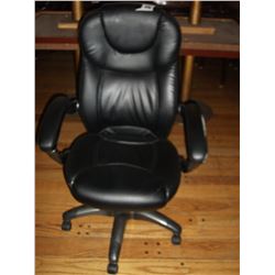 LEATHER STYLE OFFICE ARM CHAIR