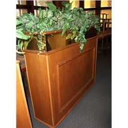 OAK STYLE PLANTER BOXES WITH PLANTS (X2)