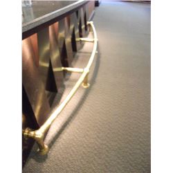 BRASS FOOT RAILS