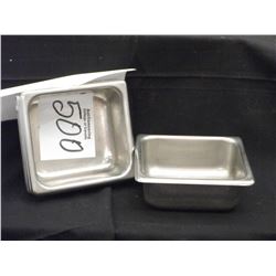 STAINLESS STEEL STEAM TABLE INSERTS (X4)
