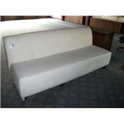 WHITE LEATHER LIKE SOFA