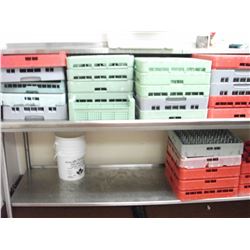 ASSORTED DISHWASHER PANS AND SILVERWARE BASKET