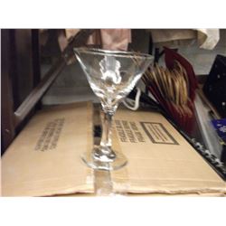 LIBBEY (3779) MARTINI 9.25 OZ GLASSES (1 DOZEN) AND LIBBEY (3712) GOBLET 10.5 OZ GLASSES (2 DOZEN) -