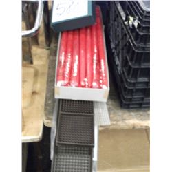 RED TAPER CANDLES (BOX) AND RUBBER BAR PADS