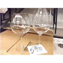 RED WINE GLASSES - 2 BOXES