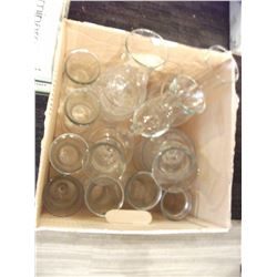 GLASSES AND VASES - 3 BOXES