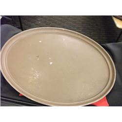 BROWN OVAL SERVING TRAY - PER TRAY (AS THEY COME)