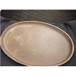 BROWN OVAL SERVING TRAY - PER TRAY (AS THEY COME)