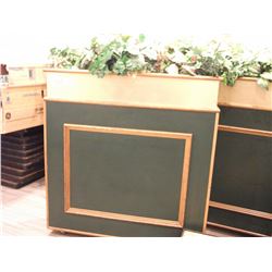 FLOWER BOXES WITH ARTIFICIAL PLANTS - CHOICE (AS THEY COME)