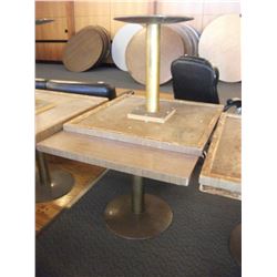 SQUARE SINGLE PEDESTAL TABLE - CHOICE (AS THEY COME)